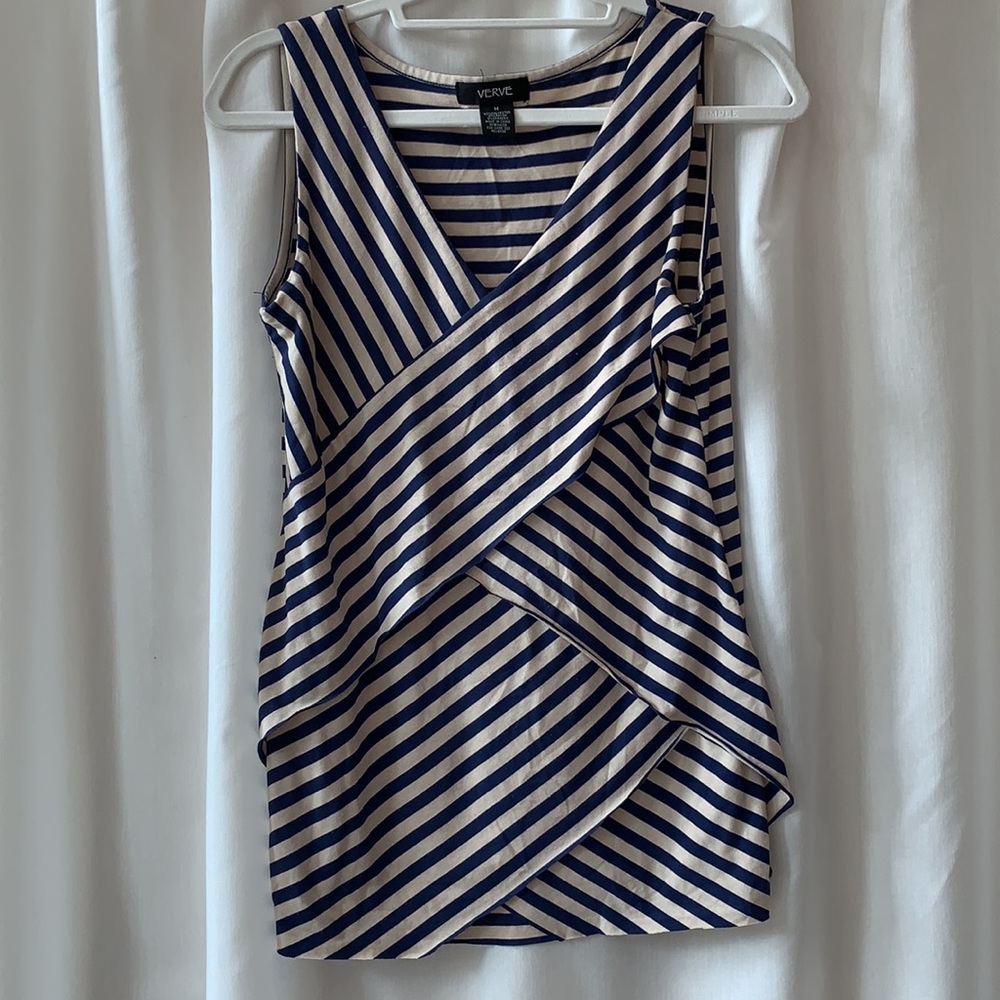 Crisscrossing Stripe Tank Top